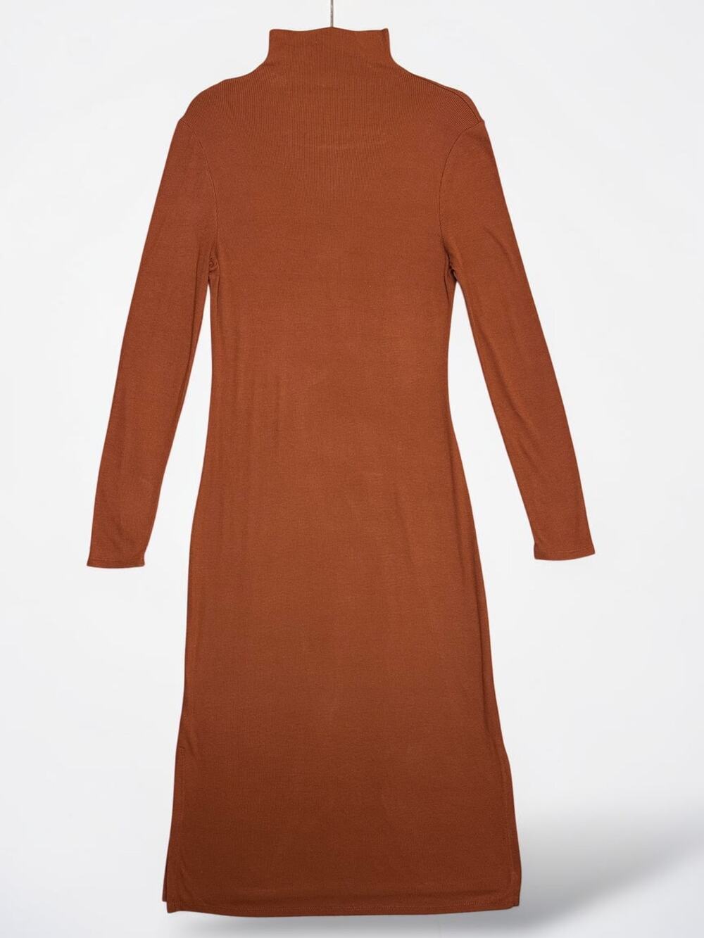 A New Day Ribbed Turtleneck Midi Sweater Dress